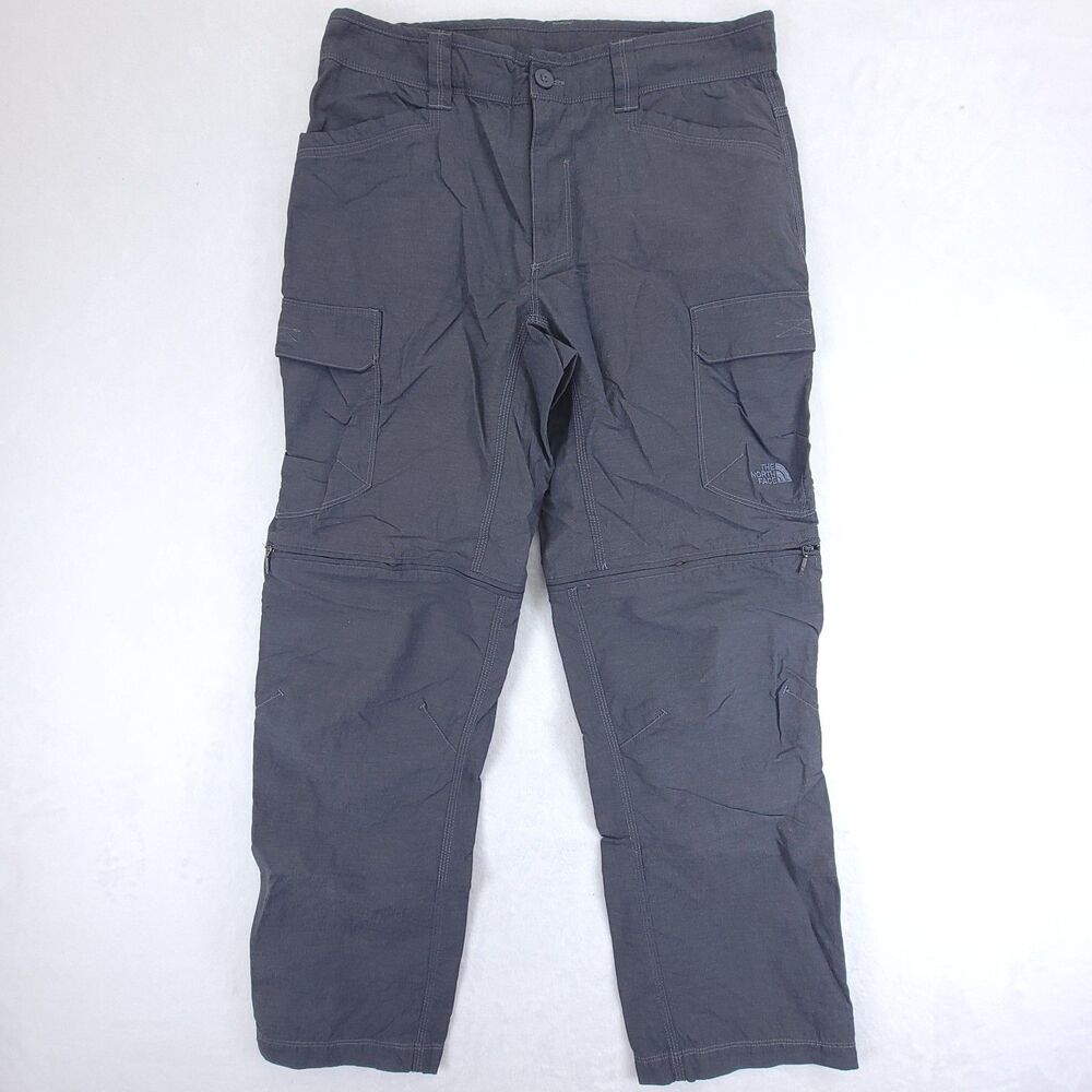 The North Face Paramount Trail Convertible Cargo Pants Gray Men's Size 32x28